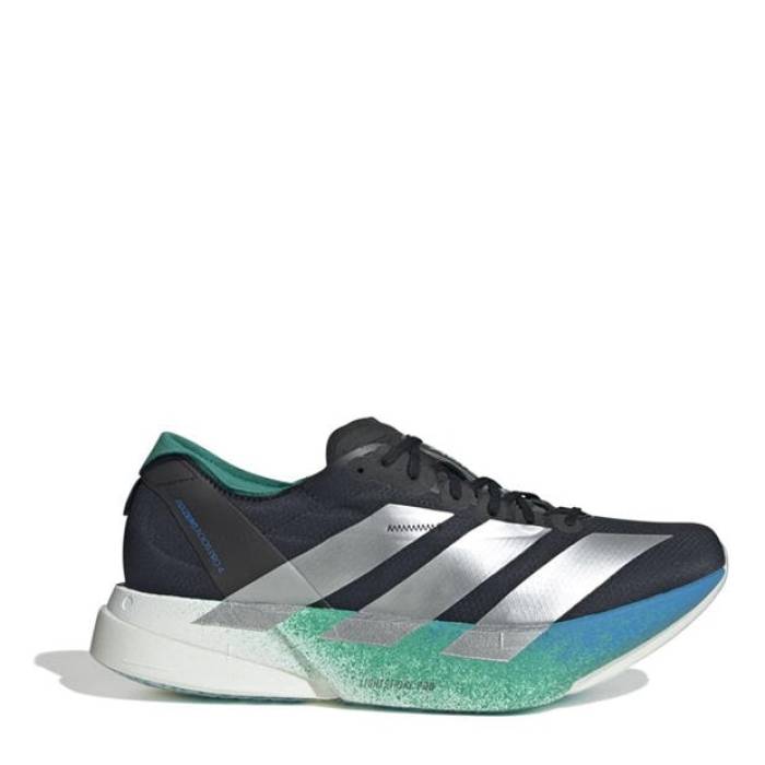 アディダス Adidas 【 Adizero Adios Pro 4 Shoes Mens Men Black/Silver 】 アディゼロ アディオス 労働者階級 シューズ 運動すること靴 メンズ メンズ 黒いこと 黒いこと Silver しろがね色・しろがね色