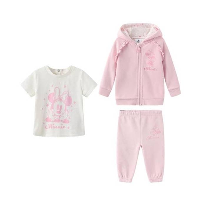 Character 【 3-Piece Tracksuit Set Infants Kids Minnie Mouse 】 ジュニア キッズ