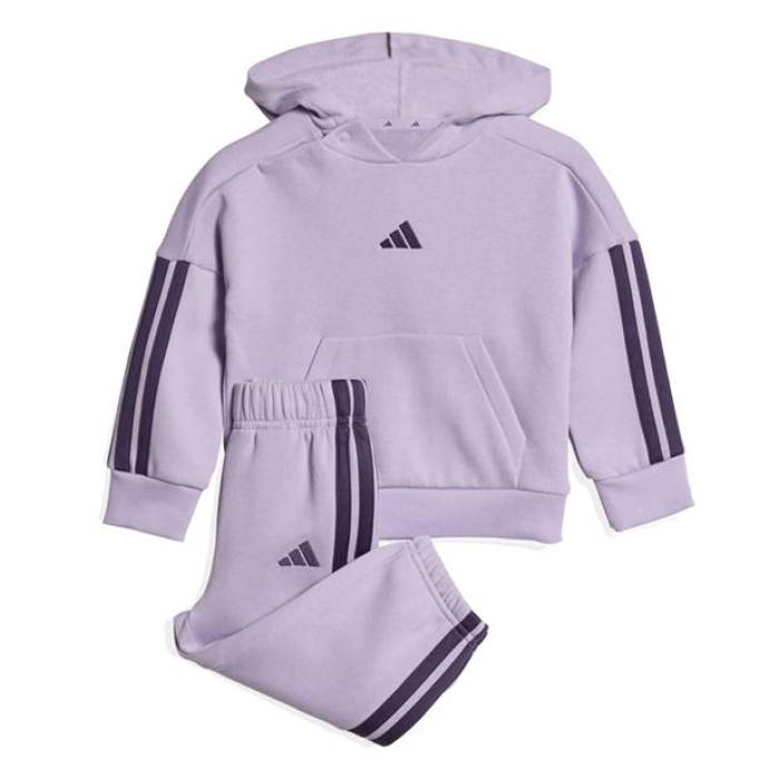アディダス Adidas 【 3-Stripe Essentials Joggers Set Infants Kids Plum 】 ジョガーパンツ お坊っちゃん キッズ