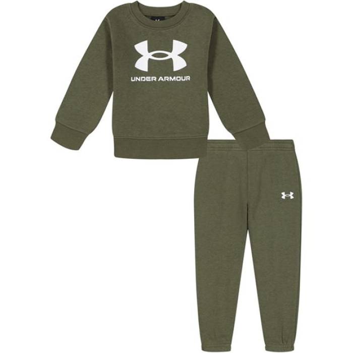アンダーアーマー Under Armour 【 Armour Big Logo Set Infant Boys Kids Marine/White 】 ロゴタイプ お坊っちゃん キッズ 白いこと 白いこと
