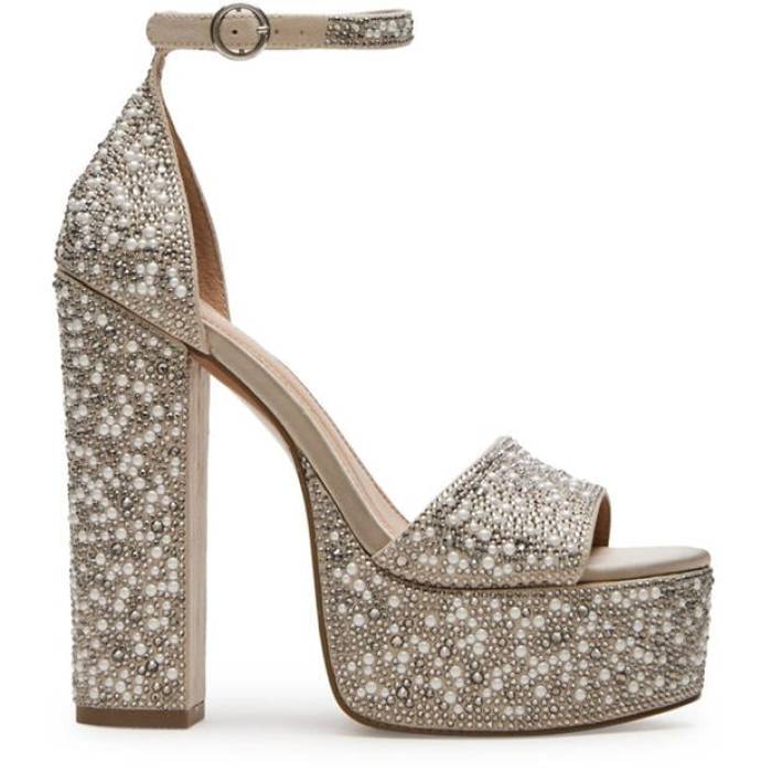 スティーブマデン Steve Madden 【 Women\u0027s Glam Platform Heels Women Ivory 】 レディース レディース 象牙色