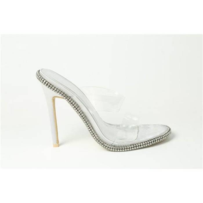 Plain 【 Flat Sandal Women Silver Satin 】 レディース Silver 銀色・シルバー サテン｜スニケス