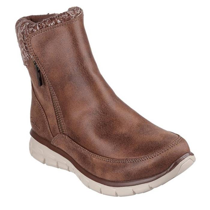 スケッチャーズ Skechers 【 Synergy Lovely Collab Ld52 Women Brown 】 レディース 赤銅色 赤銅色
