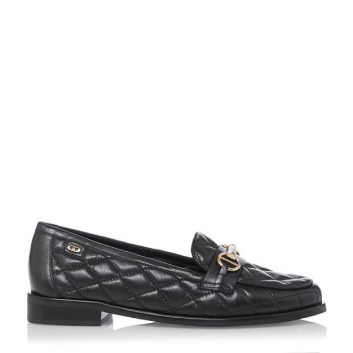 デューンロンドン Dune London 【 Games Loafers Women Black Lth 484 】 ローファー レディース 黒色 ブラック