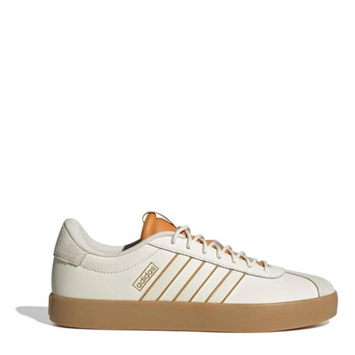 アディダス Adidas 【 Vl Court 3.0 Trainers Mens Men Wht/Ivry/Gry 】 厚地の外套 シューズ スニーカー メンズ メンズ
