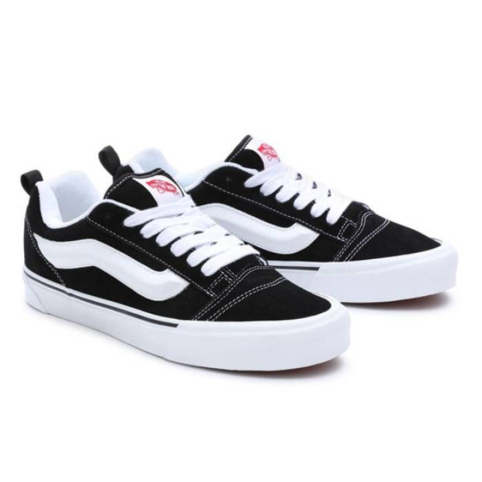 ヴァンズ Vans 【 Knu Skool Shoes Men Black/White 】 シューズ 運動靴 メンズ 黒色 ブラック 白色 ホワイト