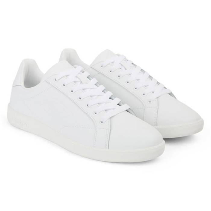 アンブロ Umbro 【 Cheetham Court Trainers Men White / White 】 厚地の外套 シューズ スニーカー メンズ 白いこと 白いこと