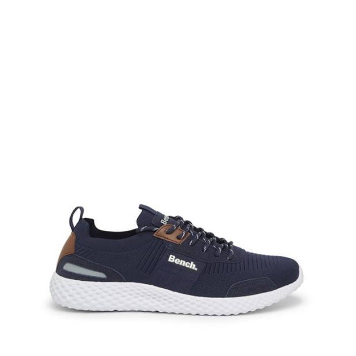 長椅子 Bench 【 Cravenwood Low-Top Trainers Men Navy 】 シューズ スニーカー メンズ 紺色 米国海軍