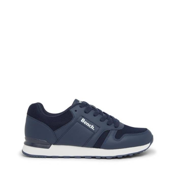 涼み台 Bench 【 Valence Low-Top Trainers Men Navy 】 シューズ スニーカー メンズ 紺色 米国海軍