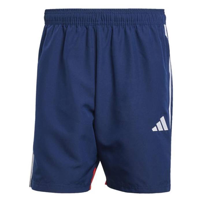 アディダス Adidas 【 Tiro 25 Essentials Woven Shorts Mens Men Navy Blue/Red 】 Woven ウーブン さる股引き メンズ メンズ 紺色 米国海軍 青碧 青碧 Red 赤・赤いこと