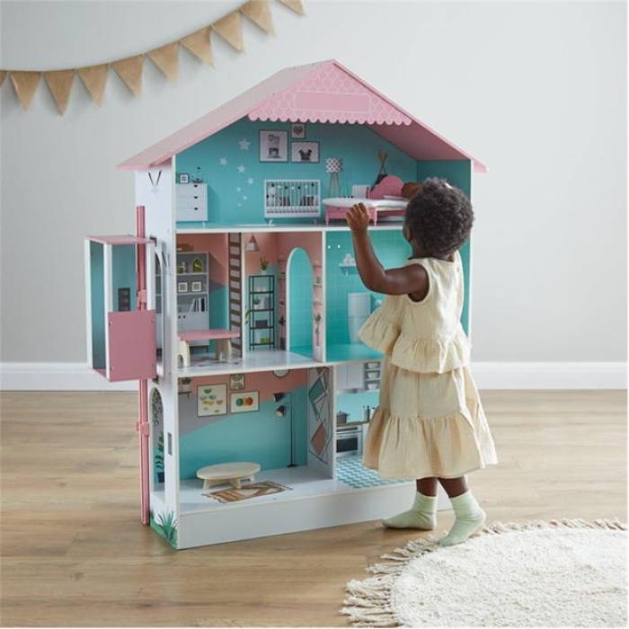 Tooky Toy 【 Wooden Deluxe Dolls House Unisex Multi 】 晴れ晴れしい ユニ一発やる