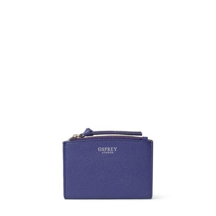 Osprey London 【 Molly Curved Bi-Fold Leather Card Holder Women Purple 】 レザー レディース Purple 紫・パープル|スニケス