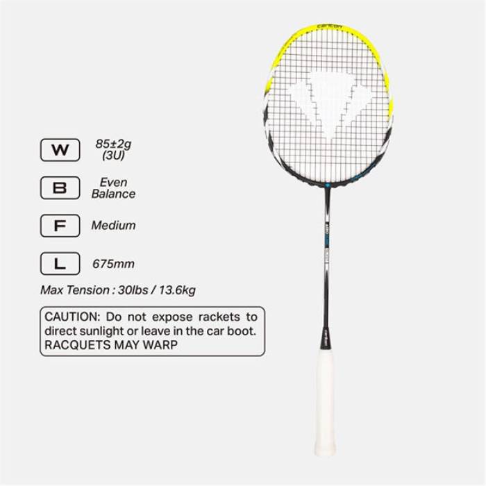 Carlton 【 Aero Blast Badminton Racket Unisex Yellow/Black 】 ブラジャー同盟罷工 櫂 ユニ一発やる yellow 黄味がかった・黄み 黒いこと 黒いこと スポーツ・アウトドア-バドミントン