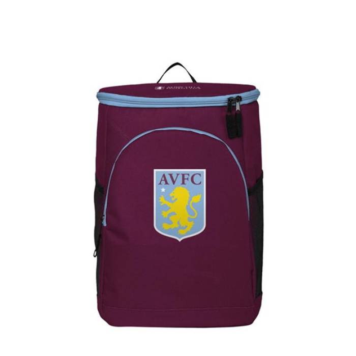 Team 【 Crest Football Insulated Cooler Backpack Bag Unisex Aston Villa 】 蹴球 うしろ側風呂敷き包み 御徒面子 背嚢 御徒面子 ユニ一発やる