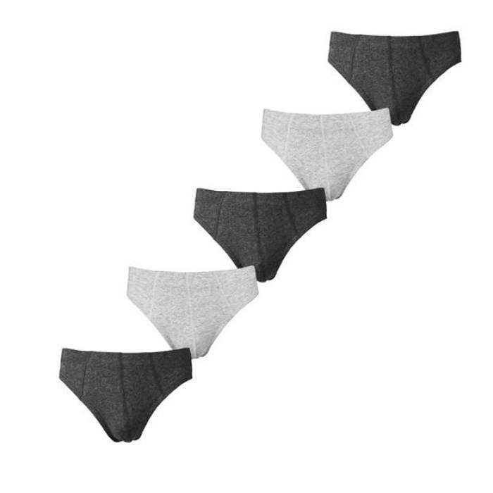 Donnay 【 Essential Mens 5-Pack Briefs Unisex Grey Multi 】 メンズ 5個入 ユニ一発やる 薄墨色 薄墨色