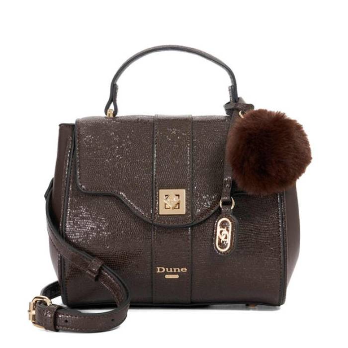 デューンロンドン Dune London 【 Women's Dassios Top Handle Bag Women Dark Brown 】 レディース バッグ レディース 茶色 ブラウン
