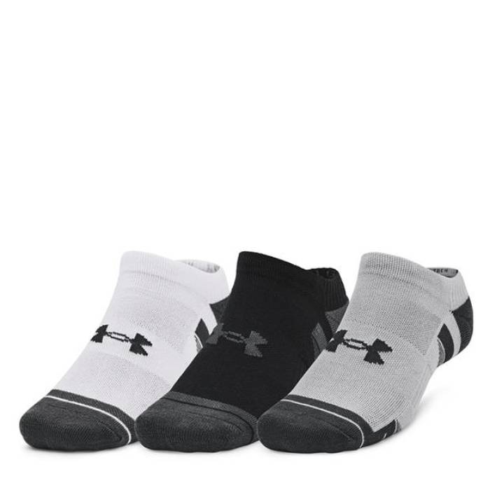 アンダーアーマー Under Armour 【 Armour Ua Performance Tech 3-Pack No Show Socks Unisex Men Blk/Gry/Wht 】 パフォーマンス テック 3個入 ソックス・靴下 メンズ 12,118円