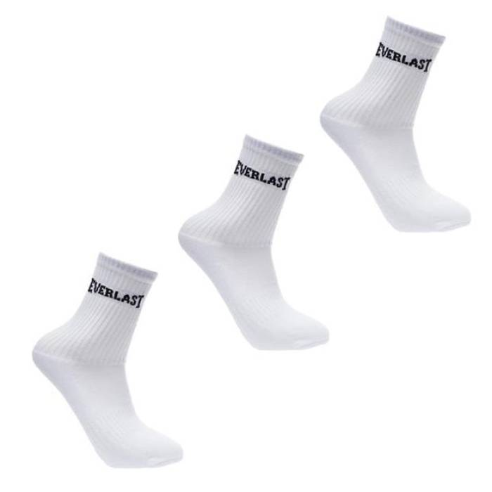 Everlast 【 3 Pack Crew Socks Junior Kids White 】 クルー ソックス・靴下 ジュニア キッズ 白色 ホワイト 9,450円