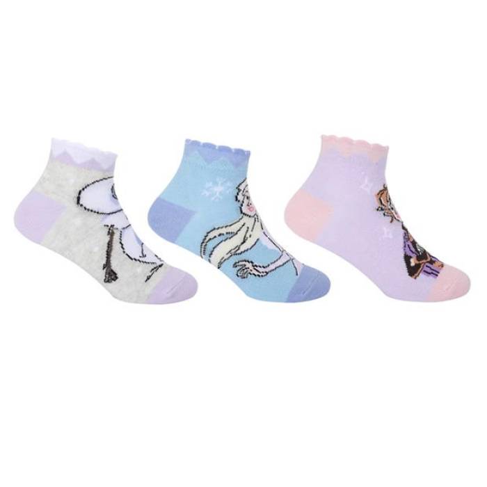 Character 【 Trainer  3 Pk Socks Childrens Kids Disney Frozen 】 調教師 靴下・ソックス お坊っちゃん キッズ