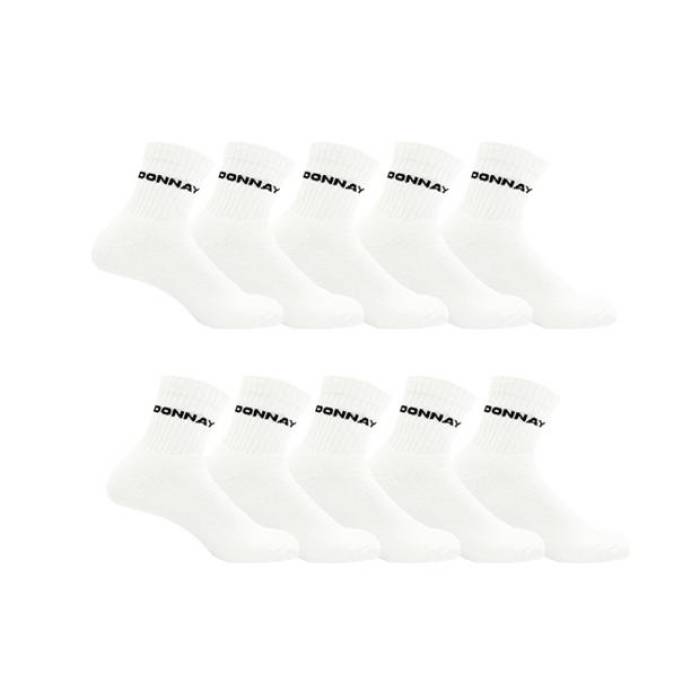 Donnay 【 10 Pack Quarter Socks Ladies Women White 】 ソックス・靴下 レディース 白色 ホワイト