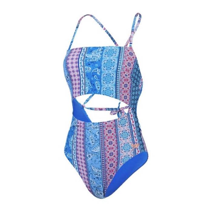 機敏さ Speedo 【 One Piece Swimsuit Women Blue/Pink 】 水泳着 レディース 青碧 青碧 pink サクラ色