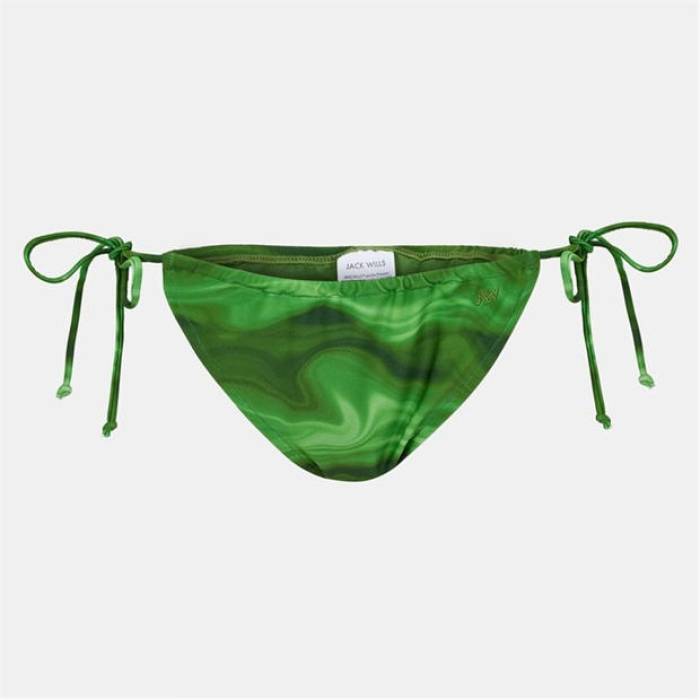 ジャック ウィルス Jack Wills 【 Adjustable Bikini Bottom Women Green Swirl 】 ズボン ボトムス レディース green 緑・グリーン