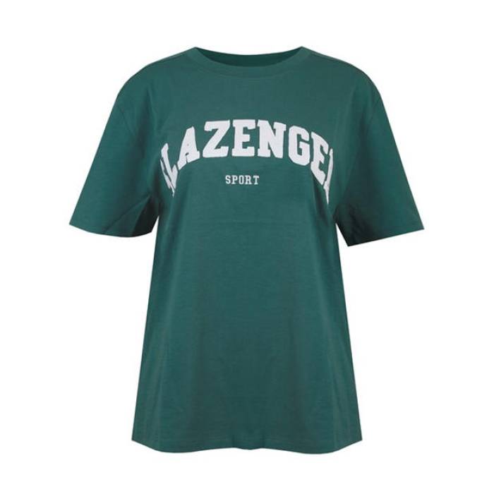 Slazenger 【 Slaz Logo Oversized T-Shirt Women White/Green 】 ロゴ Tシャツ レディース 白色 ホワイト green 緑・グリーン｜スニケス