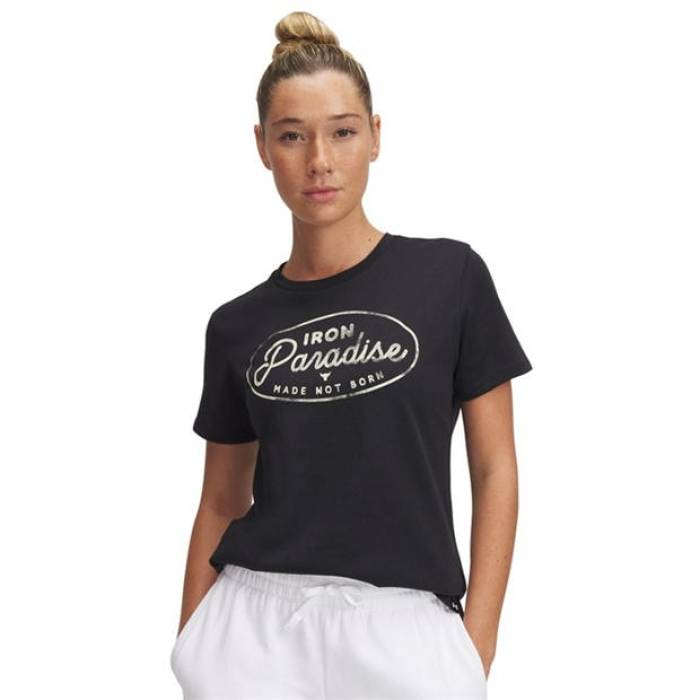 アンダーアーマー Under Armour 【 Regular Fit T-Shirt Women Black 】 プルオーバー レディース 黒いこと 黒いこと