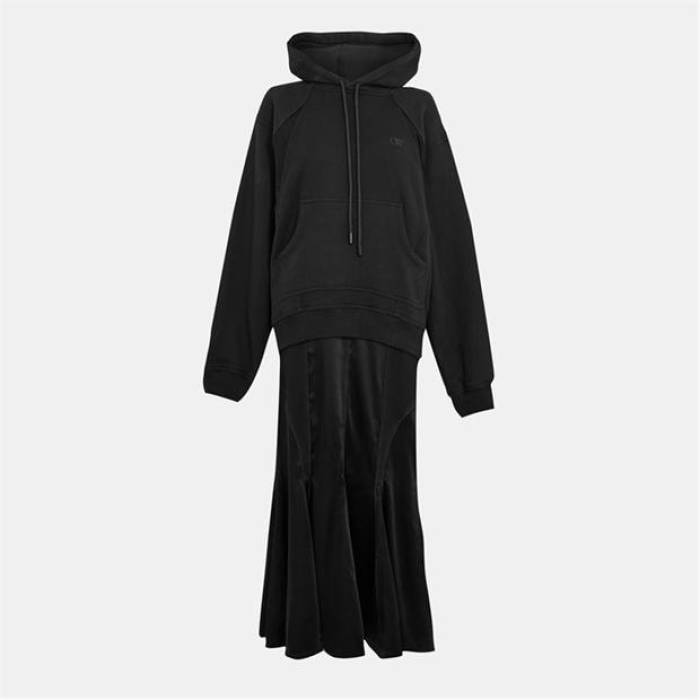 Off White 【 Women's Maxi Dress Women Black 】 レディース ドレス レディース 黒色 ブラック