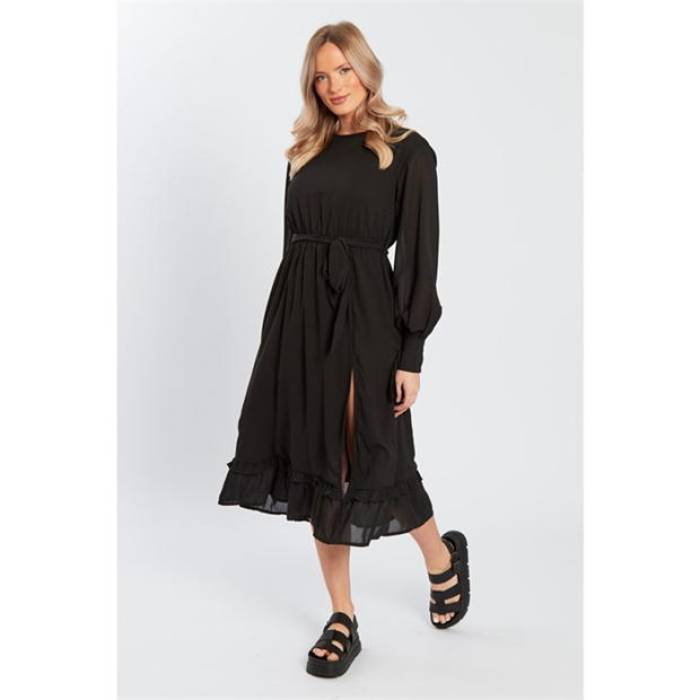 Influence 【 Midi Boho Dress Women Black 】 ドレス レディース 黒色 ブラック