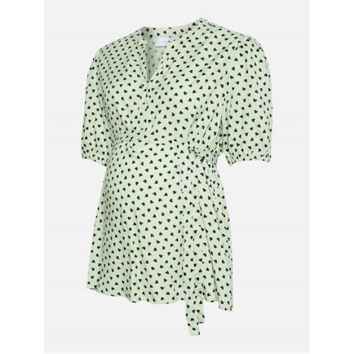 ママリシャス Mamalicious 【 Mama Mlsophie Regular Fit T-Shirt Women Cameo Green 】 Tシャツ レディース green 緑・グリーン