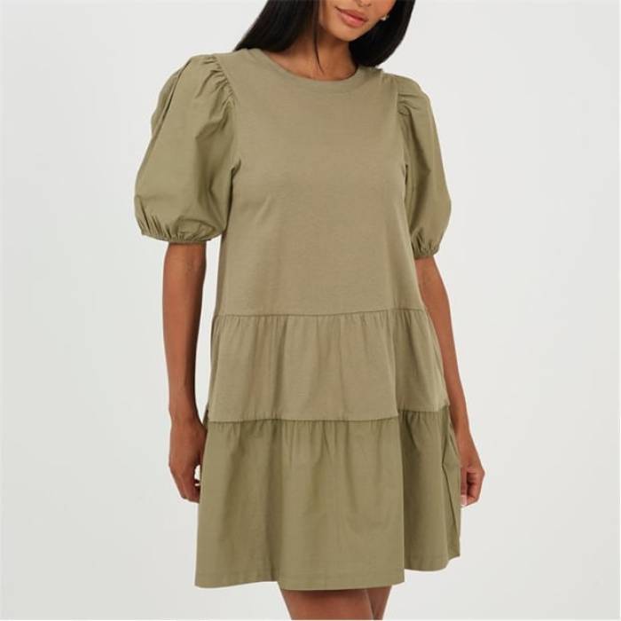 ブレイブソウル Brave Soul 【 Crnck Dress Ld99 Women Khaki 】 ドレス レディース カーキ