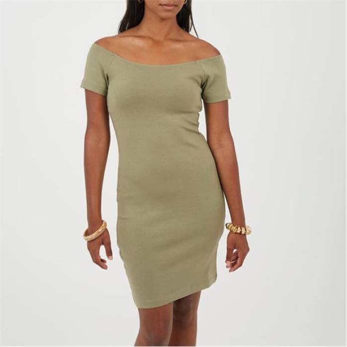 ブレイブソウル Brave Soul 【 Bodycon Drs Ld99 Women Khaki 】 レディース カーキ