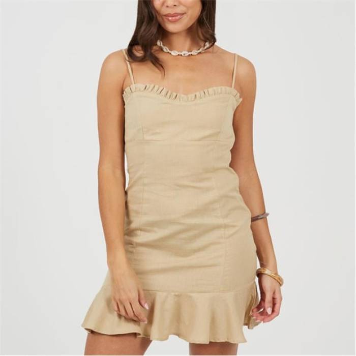 ブレイブソウル Brave Soul 【 Mini Dress Ld99 Women Sand 】 御召しもの レディース 砂色・真砂