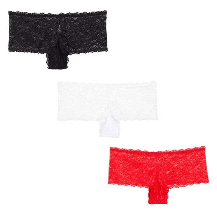 Be You 【 Pack Lace Frenchie Briefs Women Black 】 レディース 黒いこと 黒いこと