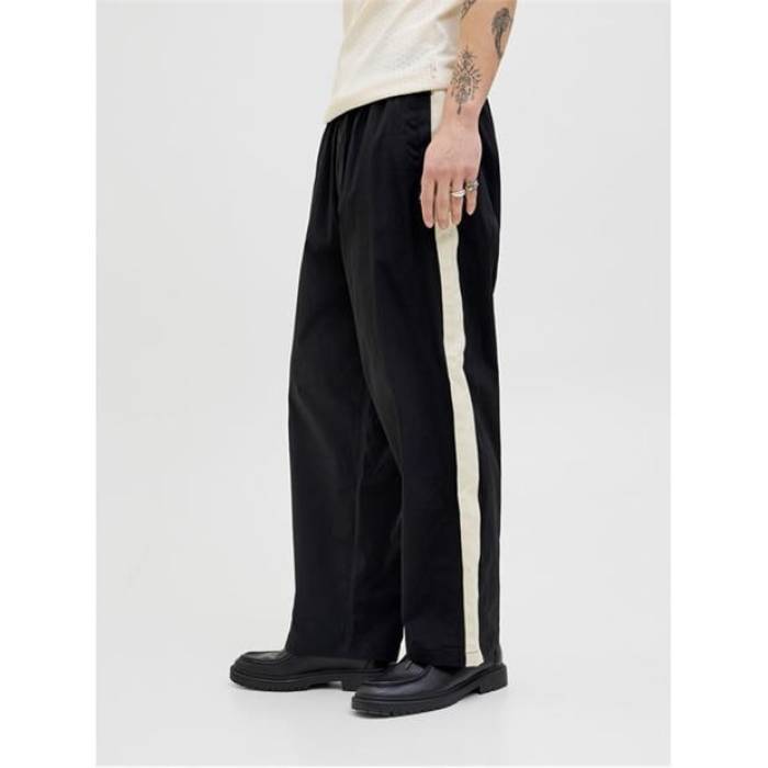 Jack And Jones 【 Owen Closed Hem Woven Jogger Men Black 】 オーウェン Woven ウーブン ジョガーパンツ メンズ 黒いこと 黒いこと