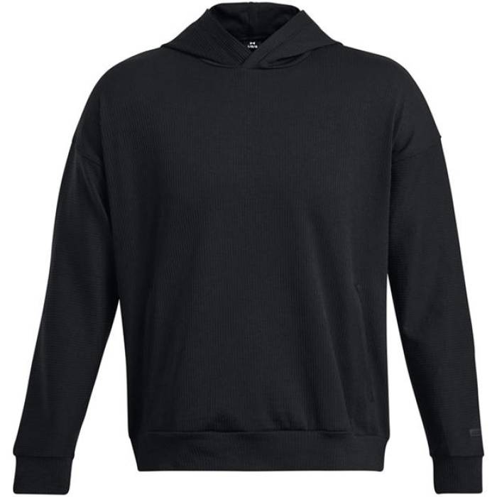 アンダーアーマー Under Armour 【 Rib Hoodie Men Black 】 フーディー パーカー メンズ 黒色 ブラック｜スニケス