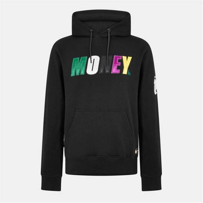Money 【 Satin Hoodie Men Black 】 サテン フーディー パーカー メンズ 黒色 ブラック