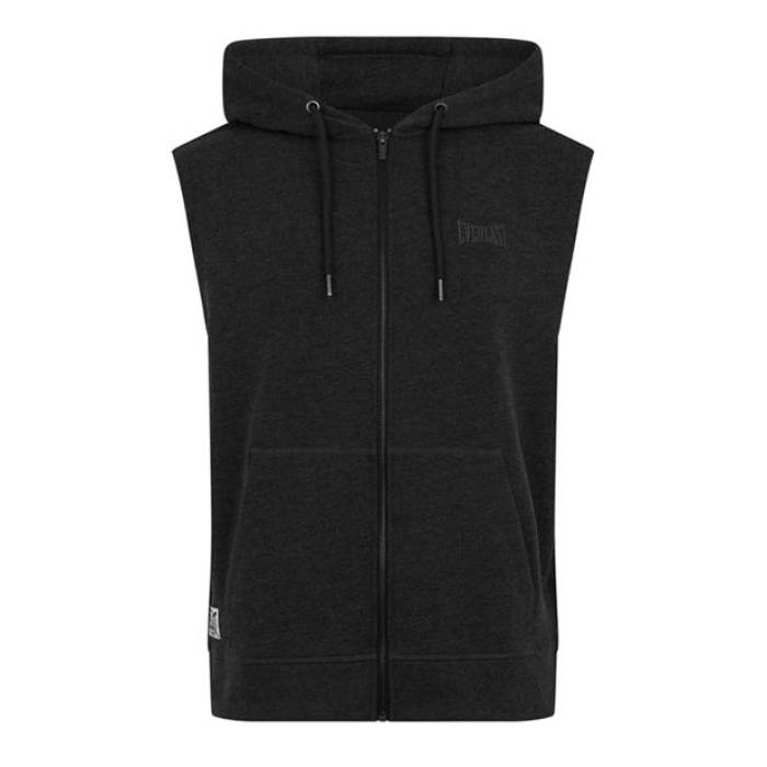 Everlast 【 Box Sleeveless Hoodie Mens Men Charcoal 】 ボックス Sleeveless ノンスリーブ フーディー パーカー メンズ メンズ チャコール