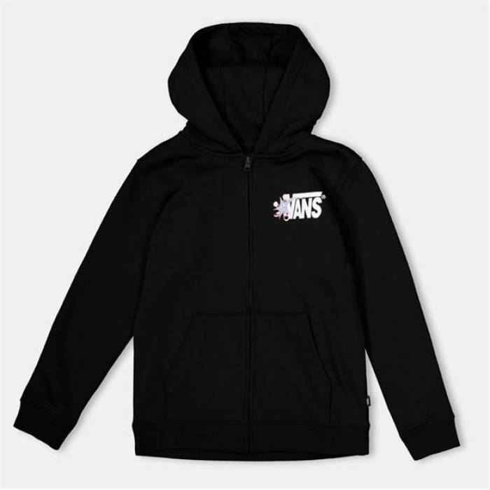 ヴァンズ Vans 【 Kids\u0027 Vsuper Full-Zip Black Hoodie Kids Black 】 フルジップ 黒いこと 黒いこと フーディー パーカー お坊っちゃん キッズ 黒いこと 黒いこと