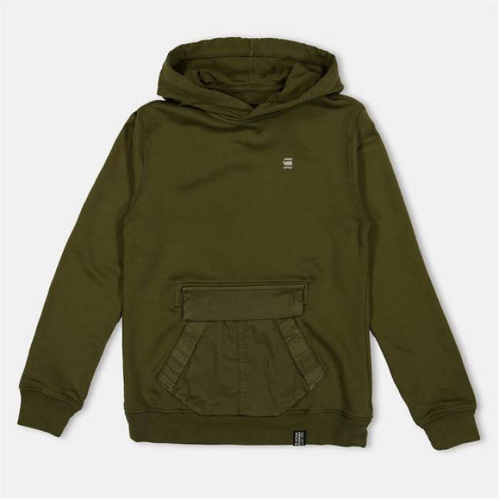 G Star 【 Gstar Ess Rlxd Hd Sw Jn99 Kids Shadow Olive 】 お坊っちゃん キッズ シャドー・シャドウ olive オリーブ