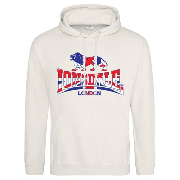 Lonsdale 【 Logo Hood 00 Men Vanilla 1 】 ロゴ メンズ