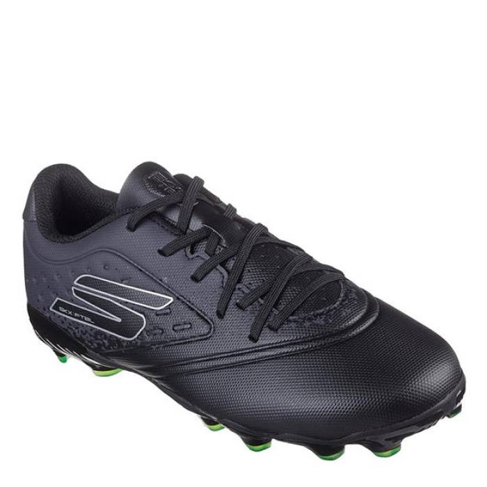 スケッチャーズ Skechers 【 Razor Juniors Firm Ground Football Boots Kids Black 】 フットボール ブーツ ジュニア キッズ 黒色 ブラック