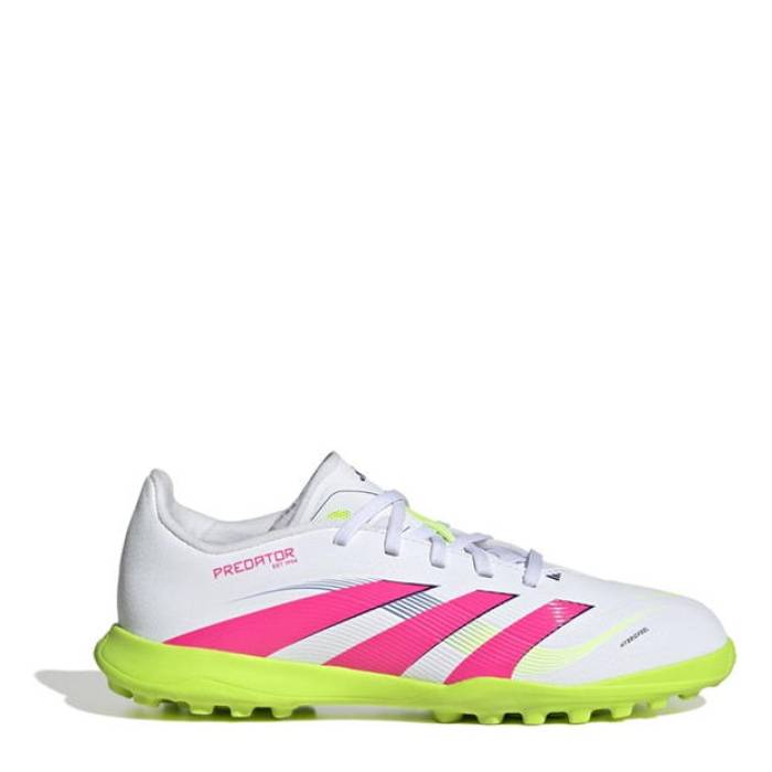 アディダス Adidas 【 Predator Childrens Astro Turf Football Boots Kids White/Pink 】 プレデター ターフ フットボール ブーツ ジュニア キッズ 白色 ホワイト pink ピンク