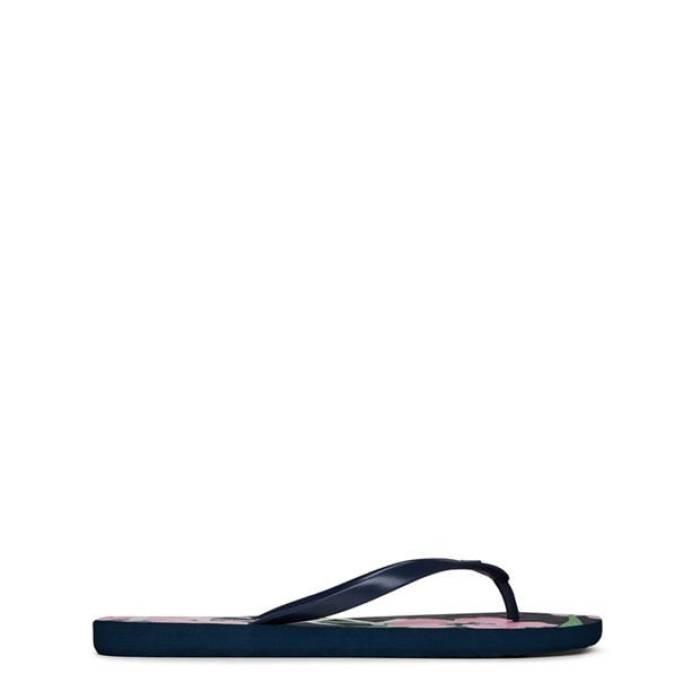 ロキシー Roxy 【 Tahiti Floral Flip Flops Women Bright White 】 レディース 白色 ホワイト