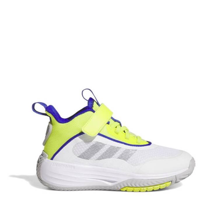 アディダス Adidas 【 Ownthegame 3.0 Basketball Trainers Boys Kids Solar Slime 】 バスケットボール シューズ スニーカー スポーツ アウトドア バスケットボール シューズ キッズ ジュニア用シューズ ジュ画像
