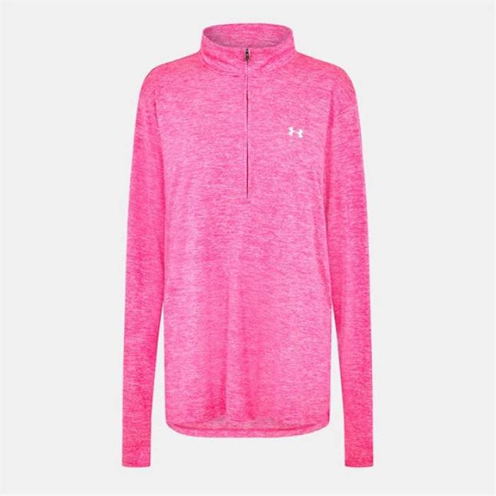 アンダーアーマー Under Armour 【 Armour Tech Half Zip Top Womens Women Pink/White 】 テック ハーフ レディース レディース pink ピンク 白色 ホワイト