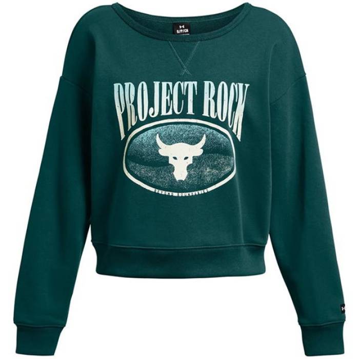 アンダーアーマー Under Armour 【 Heavyweight Terry Long-Sleeve Crew Sweatshirt Women Blue 】 クルー スウェット トレーナー レディース 青色 ブルー