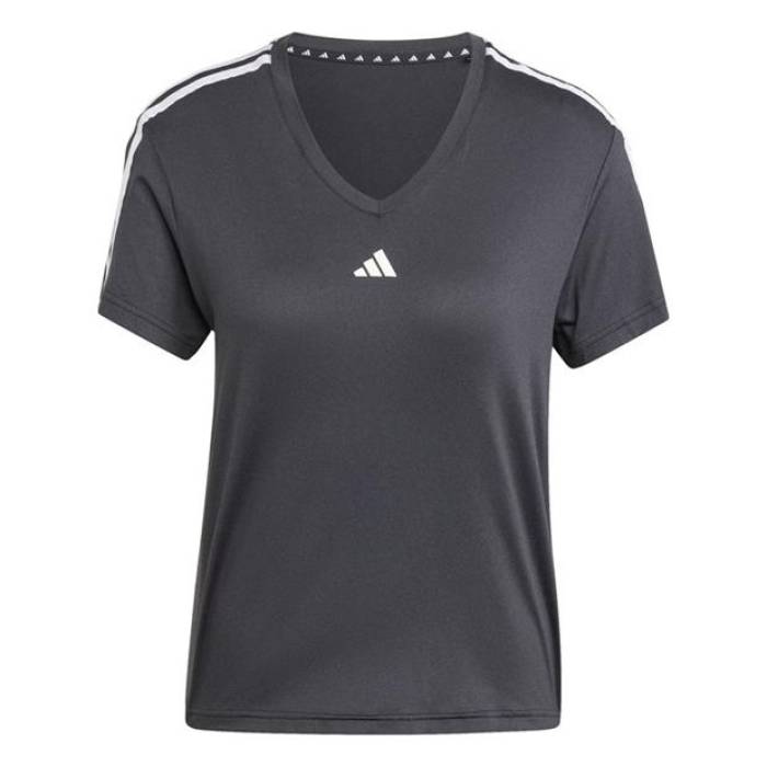 アディダス Adidas 【 Essentials 3-Stripes T-Shirt Womens Women Black 】 プルオーバー レディース レディース 黒いこと 黒いこと