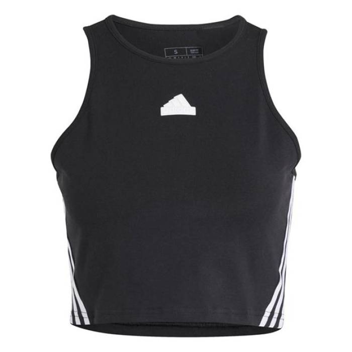 アディダス Adidas 【 Future Icons 3-Stripes Tank Top Womens Women Black/White 】 タンクトップ レディース レディース 黒色 ブラック 白色 ホワイト